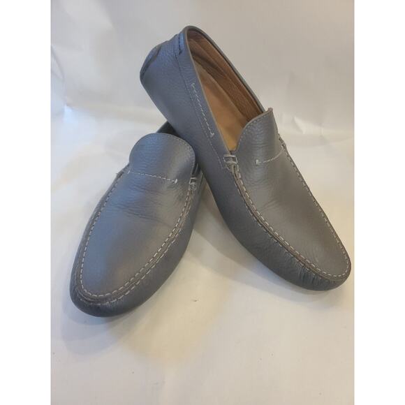 Hugo Boss Men’s Moccasin Slip-On Soft Leather Loafer Blue BlueSize 43/US 9.5 main image 10